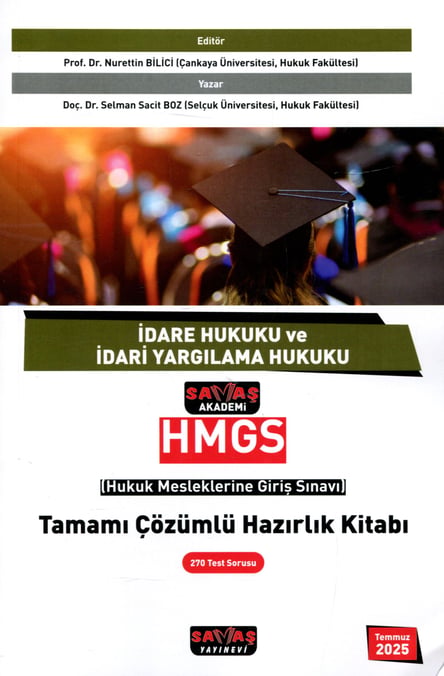 HMGS İdare Hukuku ve İdari Yargılama Hukuku Tamamı Çözümlü Hazırlık Kitabı Prof. Dr. Nurettin Bilici, Doç. Dr. Selman Sacit Boz  - Kitap