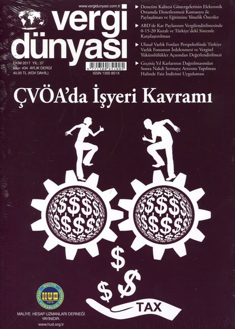 Vergi Dünyası Dergisi Ekim 2017 Münever Yeğin 