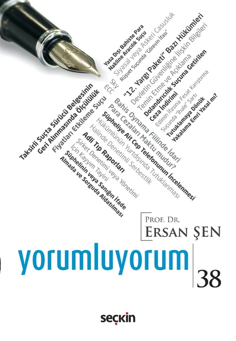 Yorumluyorum – 38 Ersan Şen  - Kitap