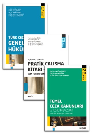 Ceza Hukuku Genel Hükümler (3'lü Set) Ekim2026
