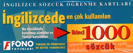 İngilizce Sözlük Öğrenme Kartları     İngilizcede En Çok Kullanılan İkinci 1000 Sözcük Yazar Belirtilmemiş  - Kitap