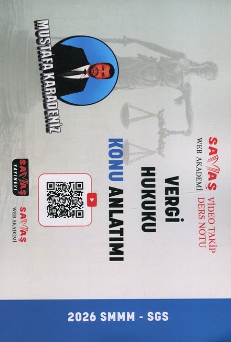 Vergi Hukuku  Konu Anlatımı (SMMM SGS) Video Takip Ders Notu Mustafa Karadeniz  - Kitap