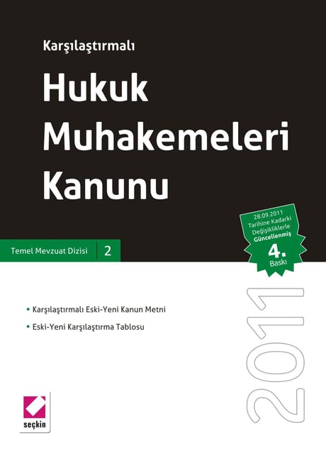 Karşılaştırmalı Hukuk Muhakemeleri Kanunu (Ciltli) Seçkin Yayıncılık  - Kitap