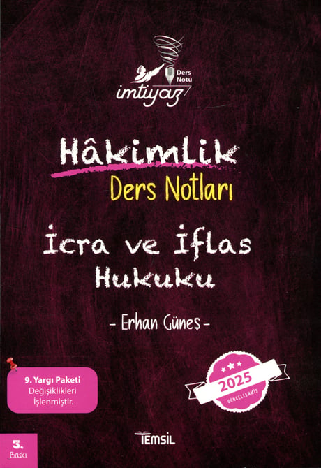 İmtiyaz İcra ve İflas Hukuku Hakimlik Ders Notları Erhan Güneş  - Kitap