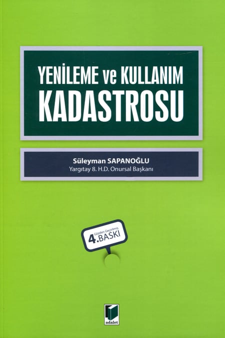 Yenileme ve Kullanım Kadastrosu Süleyman Sapanoğlu  - Kitap