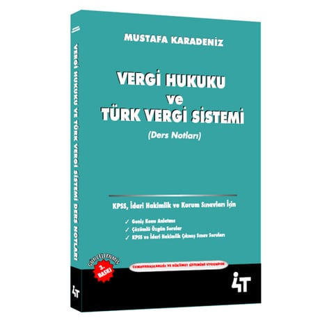 Vergi Hukuku ve Türk Vergi Sistemi Ders Notları Mustafa Karadeniz  - Kitap
