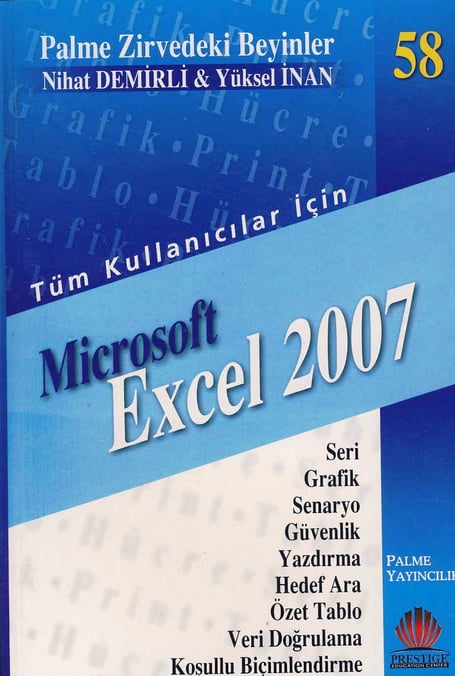Tüm Kullanıcılar İçin Excel 2007 Nihat Demirli, Yüksel İnan  - Kitap