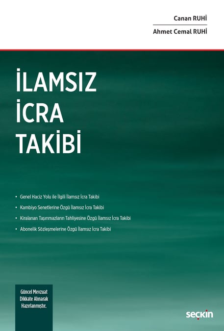 İlamsız İcra Takibi Ahmet Cemal Ruhi, Canan Ruhi  - Kitap