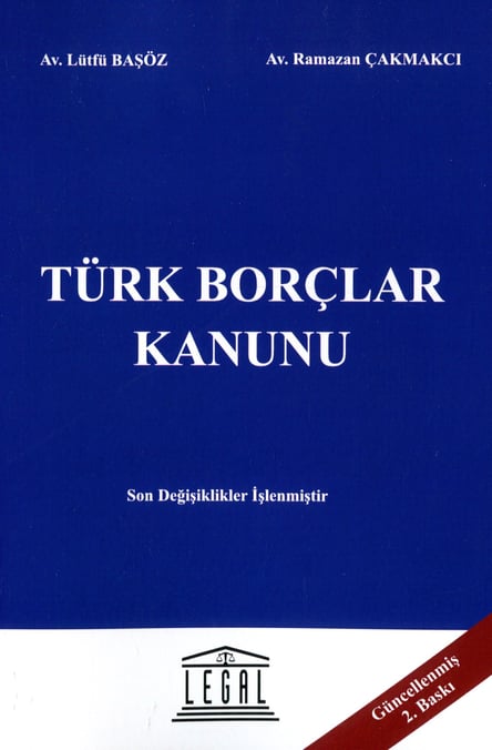 Türk Borçlar Kanunu (Orta Boy) Lütfü Başöz, Ramazan Çakmakcı  - Kitap