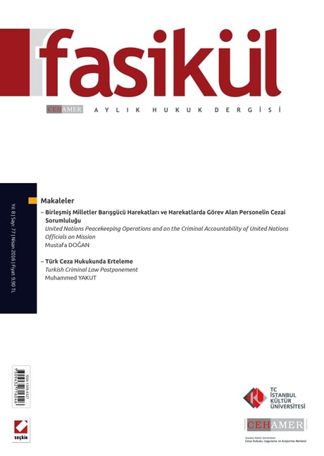 Fasikül Aylık Hukuk Dergisi Sayı: 77 Nisan 2016 Prof. Dr. Bahri Öztürk 