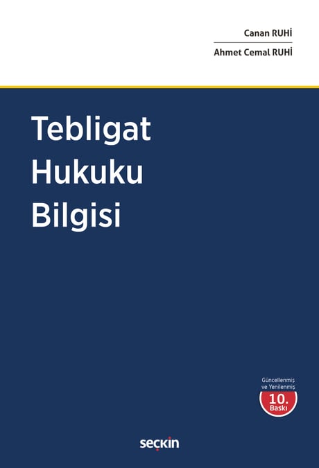 Tebligat Hukuku Bilgisi Canan Ruhi, Ahmet Cemal Ruhi  - Kitap