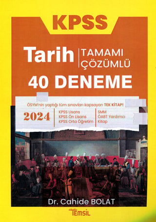 KPSS Tarih 40 Deneme Çözümlü