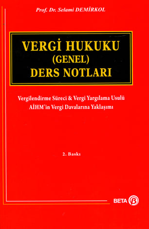 Vergi Hukuku (Genel) Ders Notları