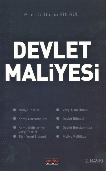 Devlet Maliyesi Prof. Dr. Duran Bülbül  - Kitap