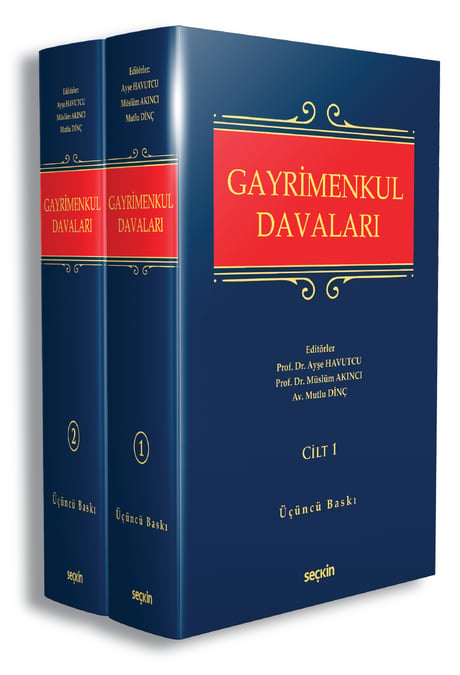 Gayrimenkul Davaları Prof. Dr. Ayşe Havutcu, Prof. Dr. Müslüm Akıncı, Mutlu Dinç, Prof. Dr. Sanem Aksoy Dursun, Prof. Dr. Özlem Tüzüner, Doç. Dr. Emel Badur, Doç. Dr. Orha  - Kitap