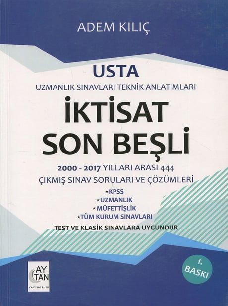 Usta İktisat Son Beşli Çözümlü Çıkmış Sorular Adem Kılıç  - Kitap