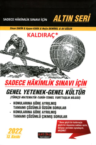 Kaldıraç Hakimlik Sınavı Genel Yetenek – Genel Kültür
