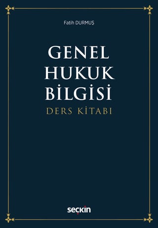 Genel Hukuk Bilgisi Ders Kitabı