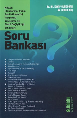 Kolluk Personeli Yükselme ve Statü Değişikliği Sınavları Soru Bankası