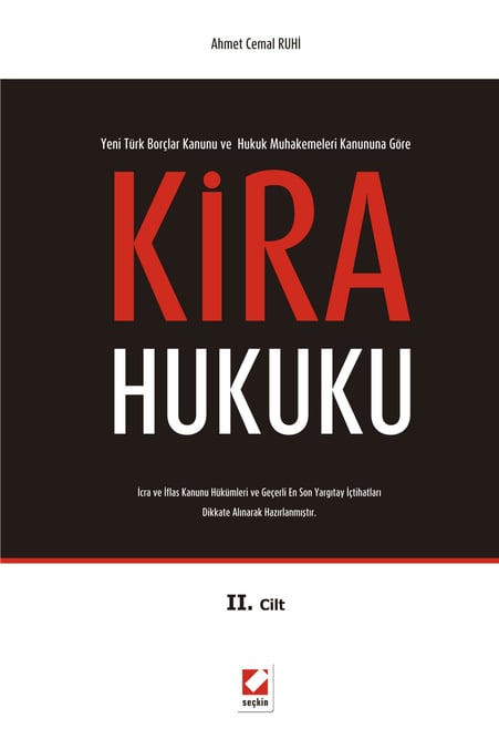 Yeni Türk Borçlar Kanunu ve Hukuk Muhakemeleri Kanununa Göre Kira Hukuku (2 Cilt) Ahmet Cemal Ruhi  - Kitap