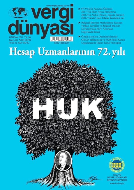 Vergi Dünyası Dergisi Haziran 2017 Münever Yeğin 