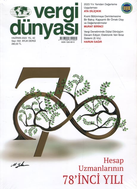 Vergi Dünyası Dergisi Haziran 2023 Münever Yeğin 