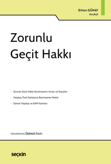 Zorunlu Geçit Hakkı Erhan Günay  - Kitap