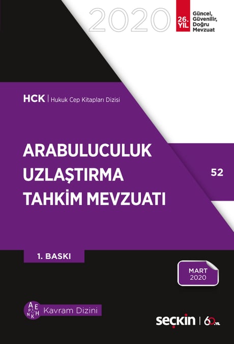 Arabuluculuk – Uzlaştırma – Tahkim Mevzuatı (Alternatif Uyuşmazlık Çözüm Yolları) Seçkin Yayıncılık  - Kitap