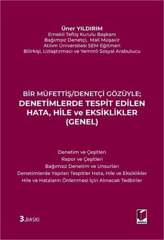 Denetimlerde Tespit Edilen Hata, Hile ve Eksiklikler (Genel)
