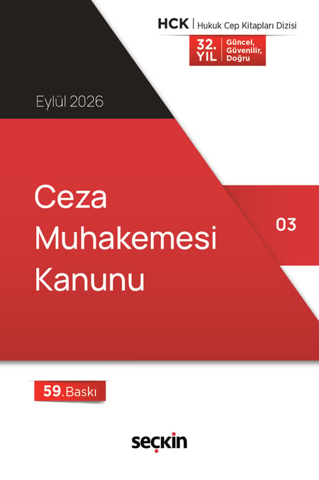 Ceza Muhakemesi Kanunu (Cep Kitabı) Seçkin Yayıncılık  - Kitap