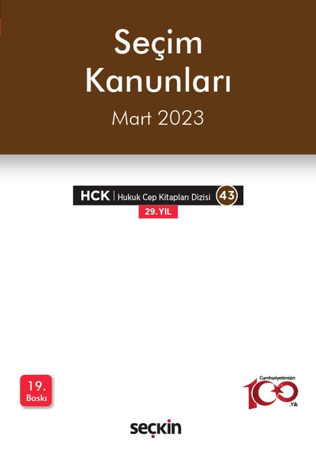 Seçim Kanunları Seçkin Yayıncılık  - Kitap