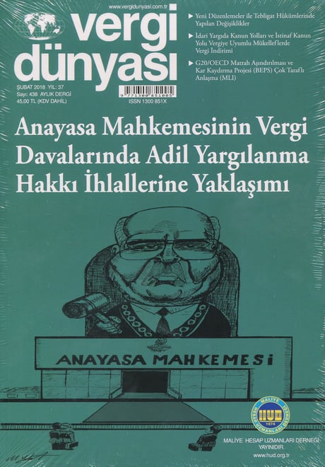 Vergi Dünyası Dergisi Şubat 2018 Münever Yeğin 
