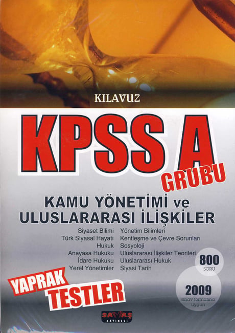 Kılavuz KPSS A Grubu Kamu Yönetimi ve Uluslararası İlişkiler (Yaprak Testler) Yazar Belirtilmemiş  - Kitap