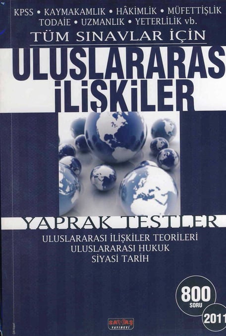 Tüm Sınavlar İçin KPSS Uluslararası İlişkiler Yaprak Testler Yazar Belirtilmemiş  - Kitap