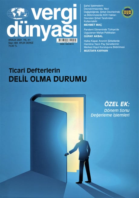 Vergi Dünyası Dergisi Aralık 2021 Münever Yeğin 
