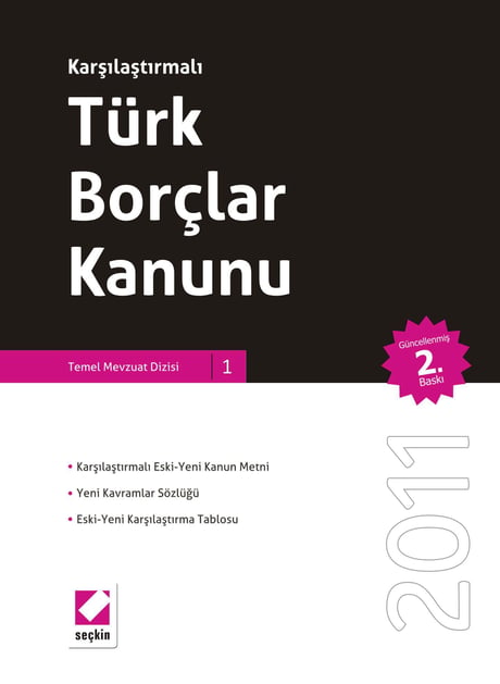 Karşılaştırmalı Türk Borçlar Kanunu (Ciltli) Seçkin Yayıncılık  - Kitap