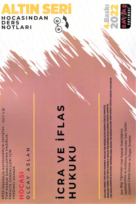 Altın Seri İcra ve İflas Hukuku Hocasından Ders Notları Olcay Aslan  - Kitap