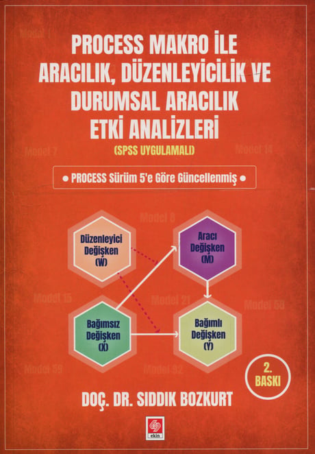 Process Makro ile Aracılık, Düzenleyicilik ve Durumsal Aracılık Etki Analizleri (SPSS Uygulamalı) Doç. Dr. Sıddık Bozkurt  - Kitap