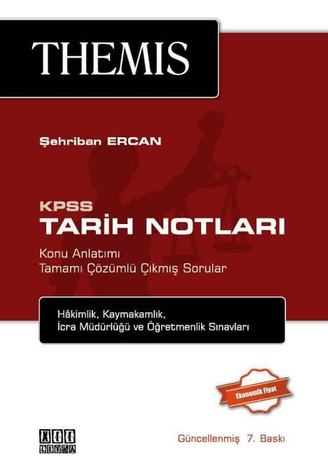 THEMIS KPSS Tarih Notları Şehriban Ercan  - Kitap