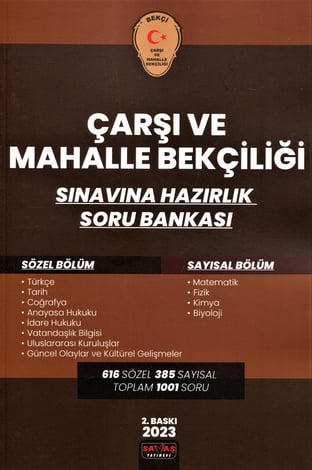 Çarşı ve Mahalle Bekçiliği Sınavlarına Hazırlık