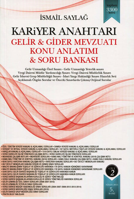 Kariyer Anahtarı Gelir – Gider Mevzuatı Konu Anlatımlı Soru Bankası (2 Kitap) İsmail Saylağ  - Kitap