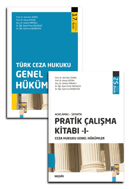 Ceza Hukuku Genel Hükümler (2'li Set) Ekim 2026 Prof. Dr. Veli Özer Özbek, Prof. Dr. Koray Doğan, Doç. Dr. Serkan Meraklı, Dr. Öğr. Üyesi Pınar Bacaksız, Dr. Öğr. Üyesi İsa Başbüyük 