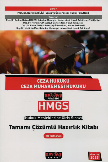 HMGS Ceza Hukuku – Ceza Muhakemesi Hukuku Tamamı Çözümlü Hazırlık Kitabı Prof. Dr. Nurettin Bilici  - Kitap