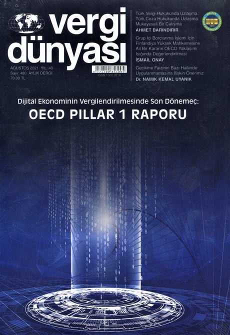 Vergi Dünyası Dergisi Ağustos 2021 Münever Yeğin 