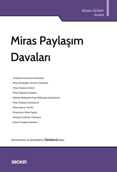 Miras Paylaşım Davaları Erhan Günay  - Kitap