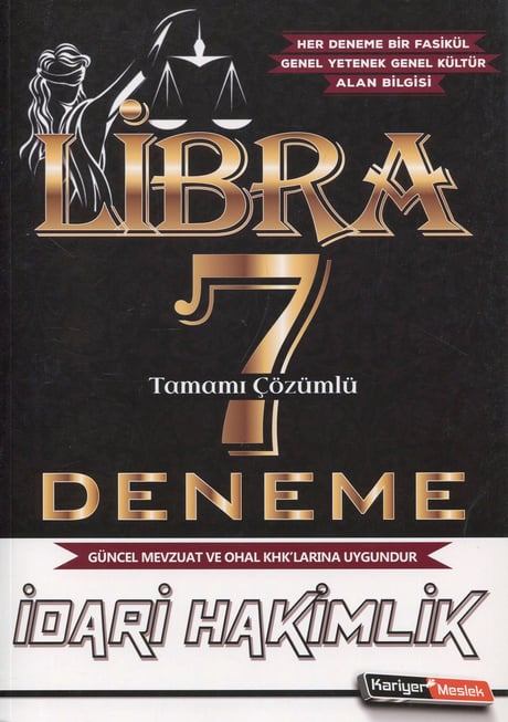 İdari Hakimlik Libra Tamamı Çözümlü 7 Deneme Sınavı Yazar Belirtilmemiş  - Kitap
