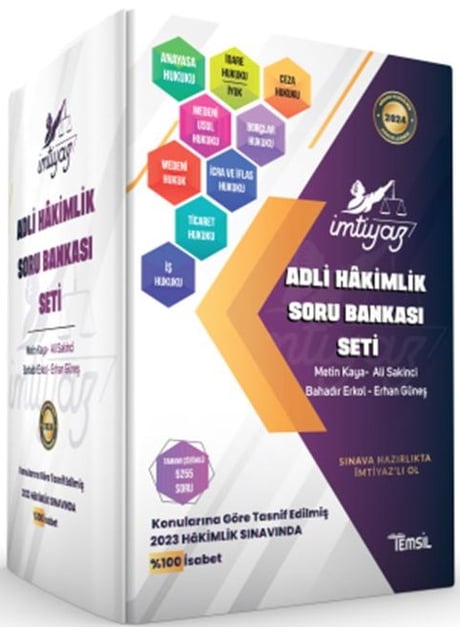 İmtiyaz  Adli Hâkimlik Hukuk Soru Bankası 9'lu Set Metin Kaya, Ali Sakinci, Bahadır Erkol, Erhan Güneş  - Kitap