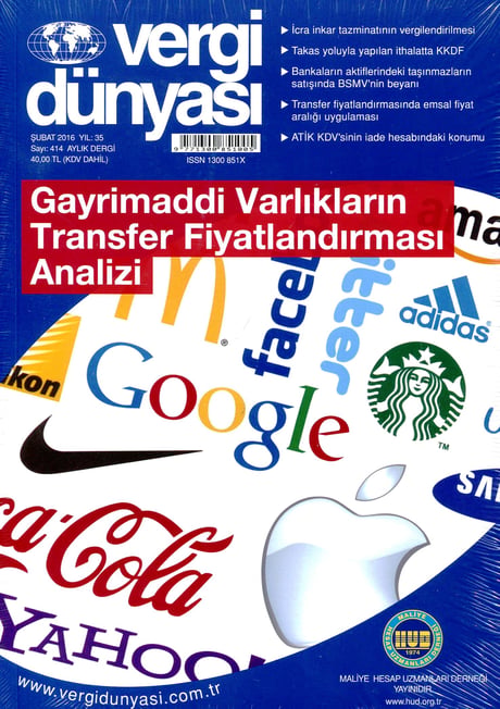 Vergi Dünyası Dergisi Şubat 2016 Münever Yeğin 