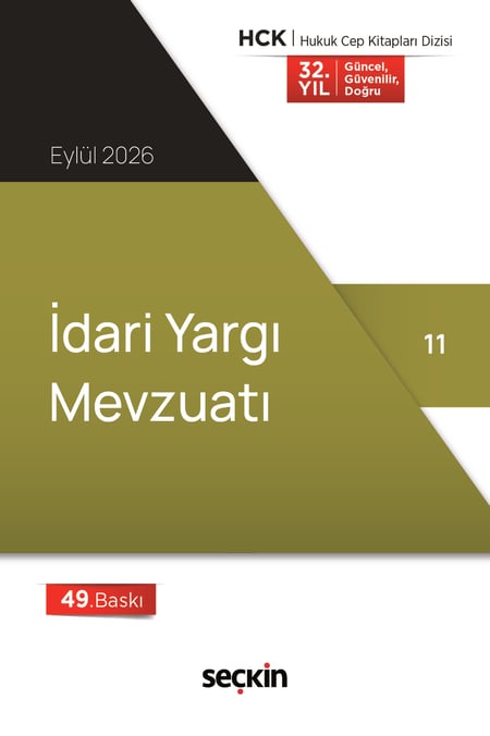 İdari Yargı Mevzuatı (Cep Kitabı) Seçkin Yayıncılık  - Kitap