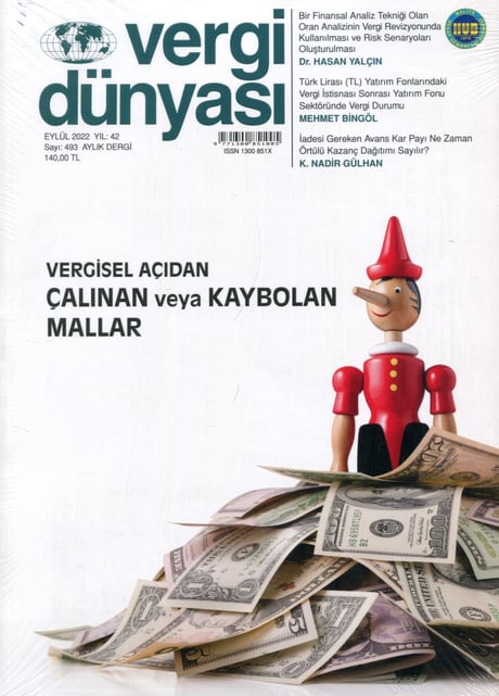 Vergi Dünyası Dergisi Eylül 2022 Münever Yeğin 